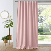 Занавеска Затемняющая из льна и вискозы Odorie 250 x 135 см розовый LA REDOUTE INTERIEURS  фото, kupilegko.ru